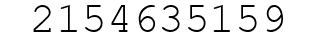 Number 2154635159.