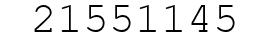 Number 21551145.