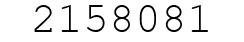 Number 2158081.