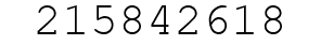 Number 215842618.