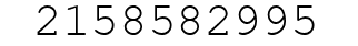 Number 2158582995.