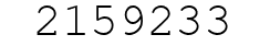 Number 2159233.