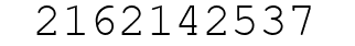 Number 2162142537.