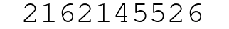 Number 2162145526.