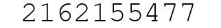 Number 2162155477.
