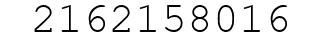 Number 2162158016.