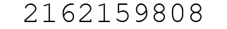 Number 2162159808.
