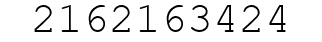 Number 2162163424.