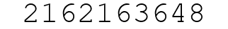 Number 2162163648.