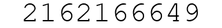 Number 2162166649.