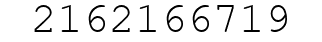 Number 2162166719.