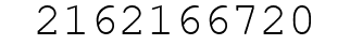 Number 2162166720.