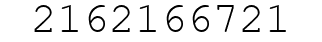Number 2162166721.