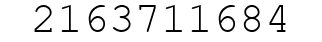 Number 2163711684.