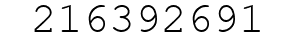 Number 216392691.