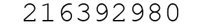 Number 216392980.