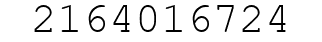 Number 2164016724.