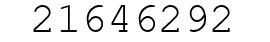 Number 21646292.