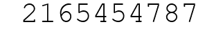 Number 2165454787.