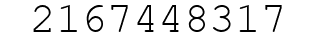 Number 2167448317.