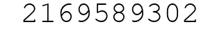 Number 2169589302.