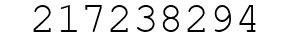 Number 217238294.