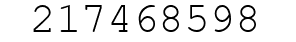 Number 217468598.
