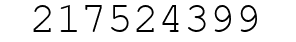 Number 217524399.