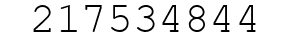Number 217534844.