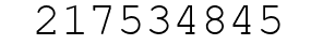 Number 217534845.