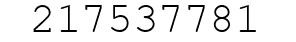 Number 217537781.