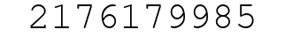Number 2176179985.