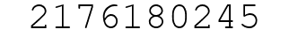 Number 2176180245.