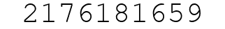 Number 2176181659.