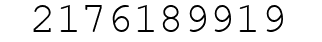 Number 2176189919.