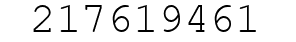 Number 217619461.