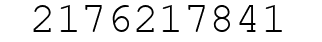 Number 2176217841.