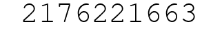 Number 2176221663.