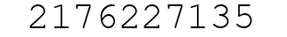 Number 2176227135.