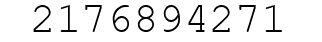 Number 2176894271.