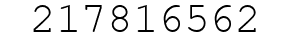 Number 217816562.