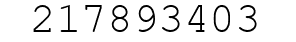 Number 217893403.