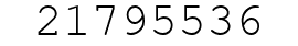 Number 21795536.