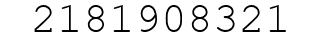 Number 2181908321.