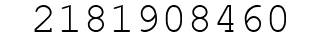 Number 2181908460.