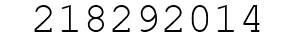Number 218292014.