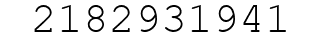 Number 2182931941.