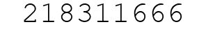 Number 218311666.