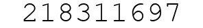 Number 218311697.