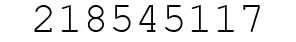 Number 218545117.